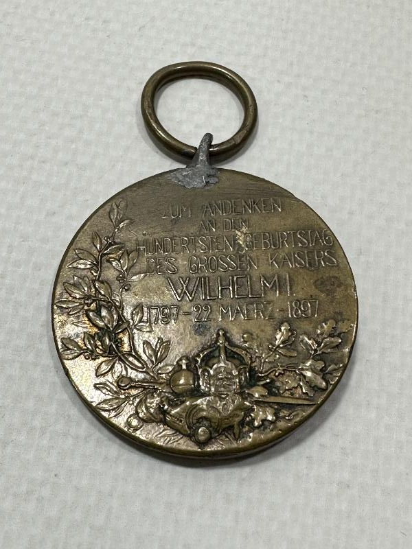 1. DÜNYA SAVAŞI DÖNEMİ ALMAN İMPARATORU KAISER WILHELM MADALYASI