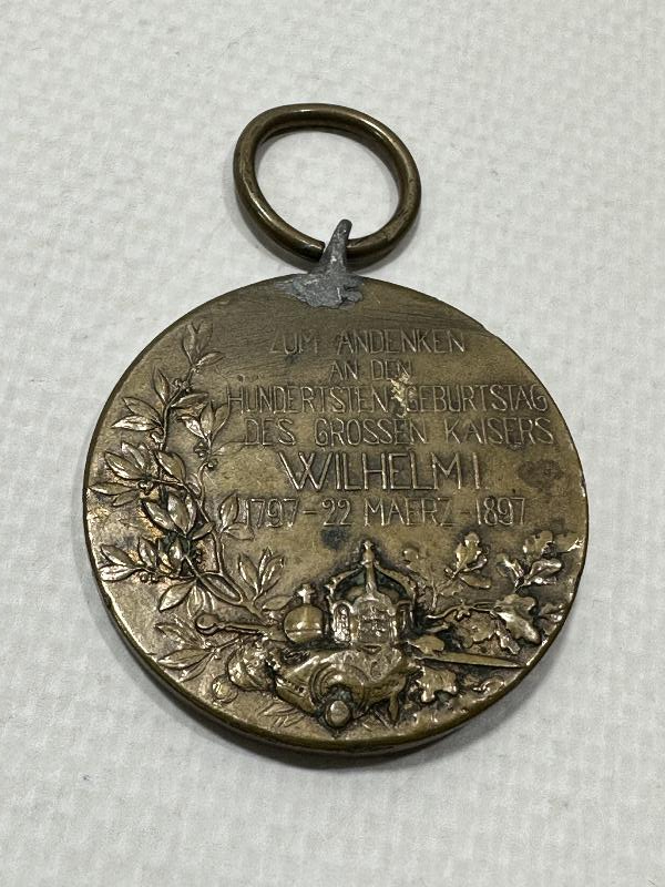 1. DÜNYA SAVAŞI DÖNEMİ ALMAN İMPARATORU KAISER WILHELM MADALYASI