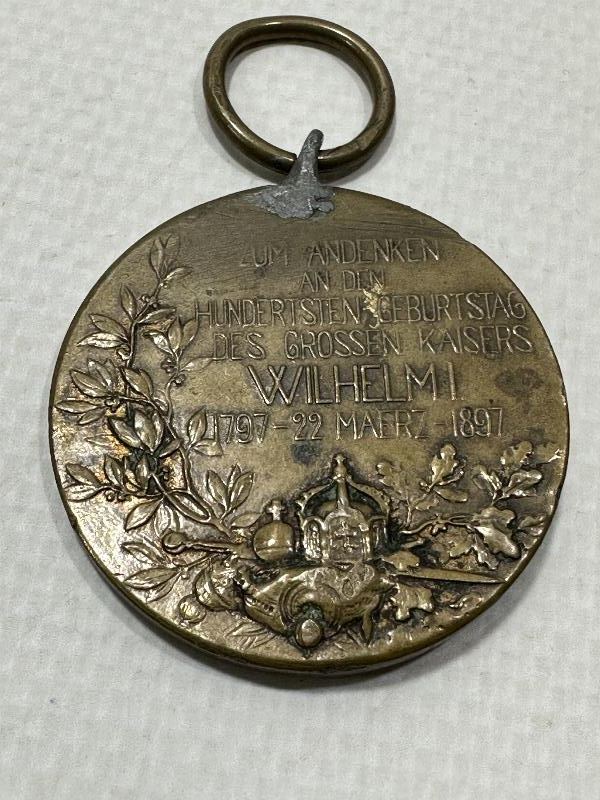 1. DÜNYA SAVAŞI DÖNEMİ ALMAN İMPARATORU KAISER WILHELM MADALYASI