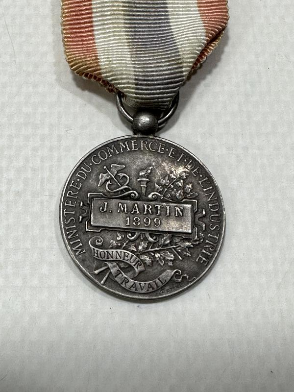 1899 TARİHLİ GÜMÜŞ FRANSIZ ENDÜSTRİ MADALYASI