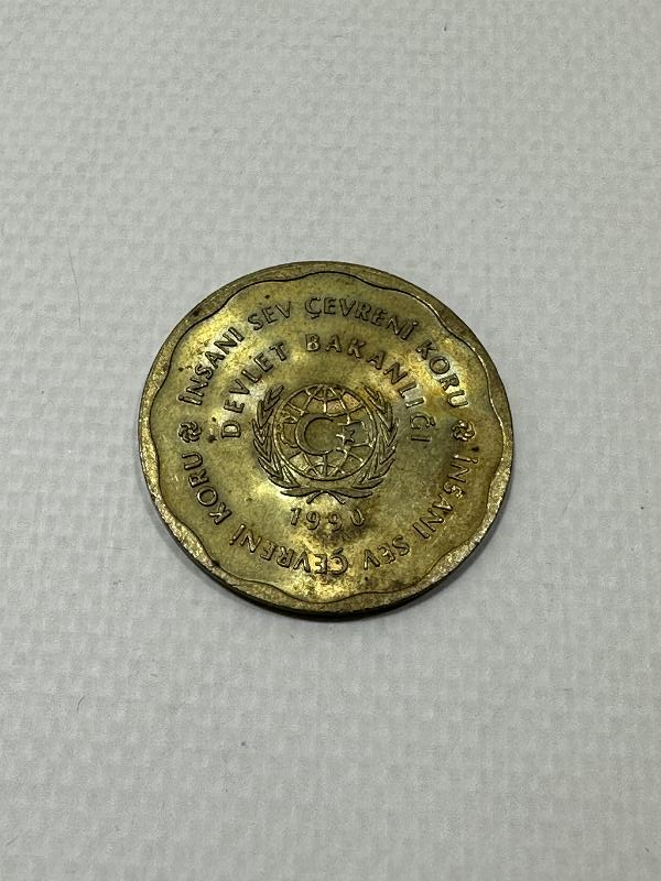 1990 HER ŞEY İNSAN İÇİNDİR, İNSANI SEV ÇEVRENİ KORU MADALYON