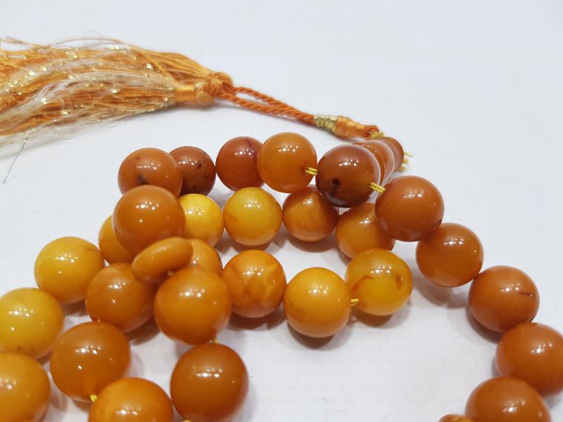 ANTİKA DAMLA KEHRİBAR TESPİH