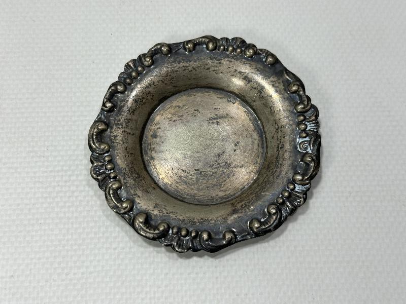 ANTİKA GÜMÜŞ ÇAY TABAĞI 