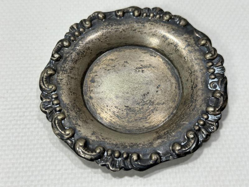 ANTİKA GÜMÜŞ ÇAY TABAĞI 