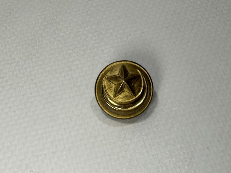 CONSTANTINOPLE: OSMANLI DÖNEMİ V.ŞAHİNYAN YAZILI AY YILDIZLI ÇOK NADİR SUBAY DÜĞMESİ