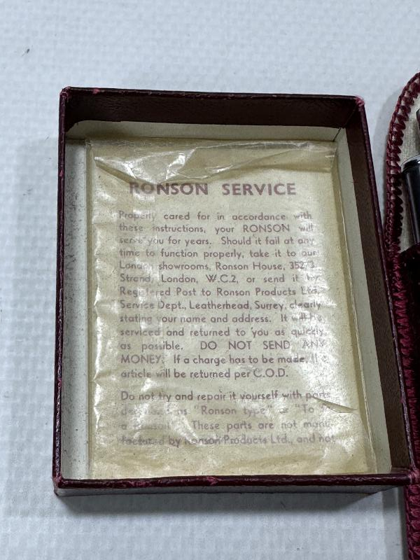 ORJİNAL KUTUSUNDA RONSON ÇAKMAK