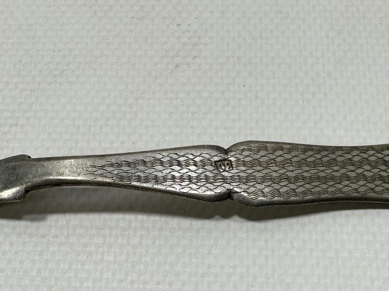 thumbOSMANLI DÖNEMİ İZMİR İŞİ RUMCA YAZILI GÜMÜŞ TATLI KAŞIĞI