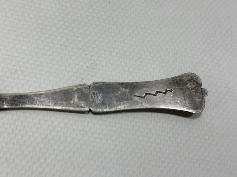 SULTAN VAHDETTİN DÖNEMİ ÇOK NADİR HİLAL VE SAH DAMGALI GÜMÜŞ TATLI KAŞIĞI