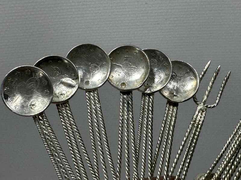 TELKARİ GÜMÜŞ ÇAY KAŞIĞI SETİ