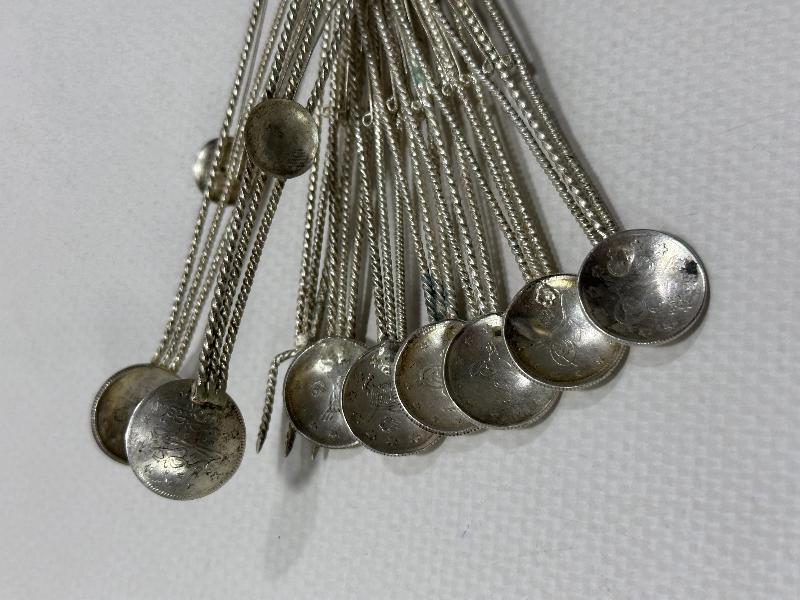 TELKARİ GÜMÜŞ ÇAY KAŞIĞI SETİ