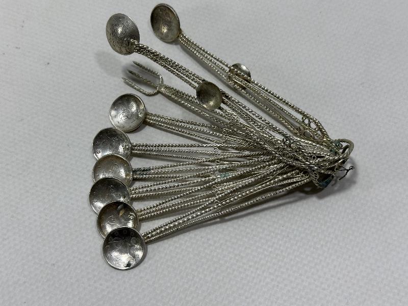 TELKARİ GÜMÜŞ ÇAY KAŞIĞI SETİ