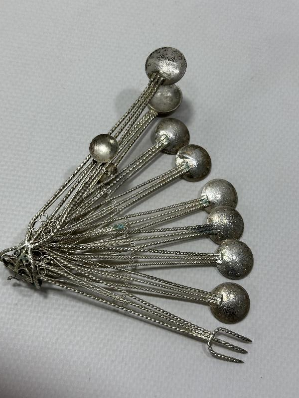 TELKARİ GÜMÜŞ ÇAY KAŞIĞI SETİ