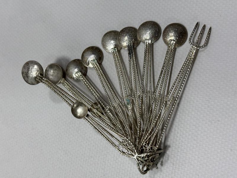 TELKARİ GÜMÜŞ ÇAY KAŞIĞI SETİ