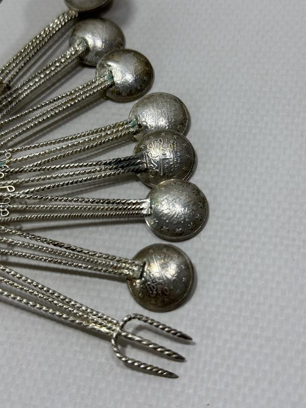 TELKARİ GÜMÜŞ ÇAY KAŞIĞI SETİ