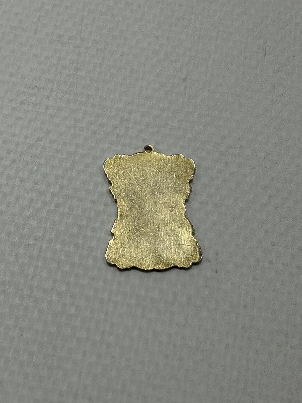 ANTİKA ALTIN KAPLAMA MİNELİ K HARFLİ KOLYE UCU