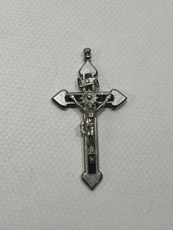 ANTİKA ÇARMIHA GERİLMİŞ HAZRETİ İSA CRUCIFIX HAÇ KOLYE UCU