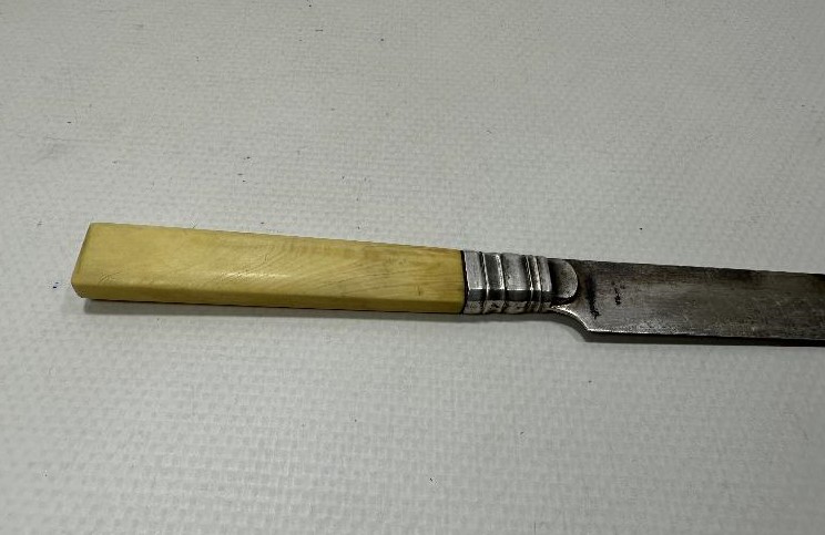 ANTİKA FİL DİŞİ SAPLI GÜMÜŞ MEYVE BIÇAĞI