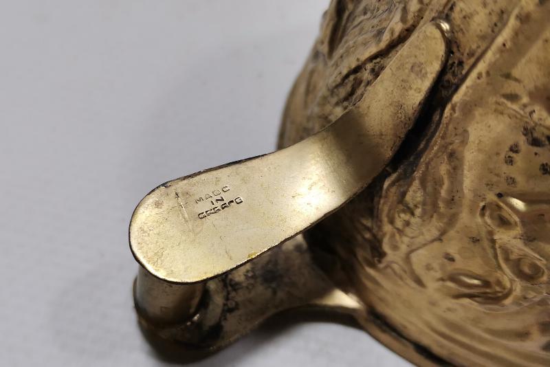 ESKİ YUNAN MALI TOMBAK TÜRÜ ALTIN KAPLAMA BARDAK