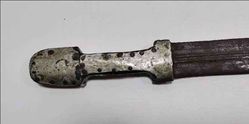 OSMANLI DÖNEMİ ALPAKA SAPLI ÇERKES KAMASI