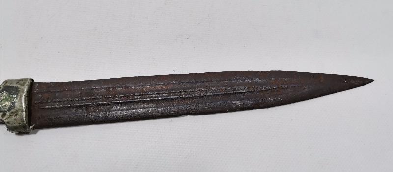 OSMANLI DÖNEMİ ALPAKA SAPLI ÇERKES KAMASI