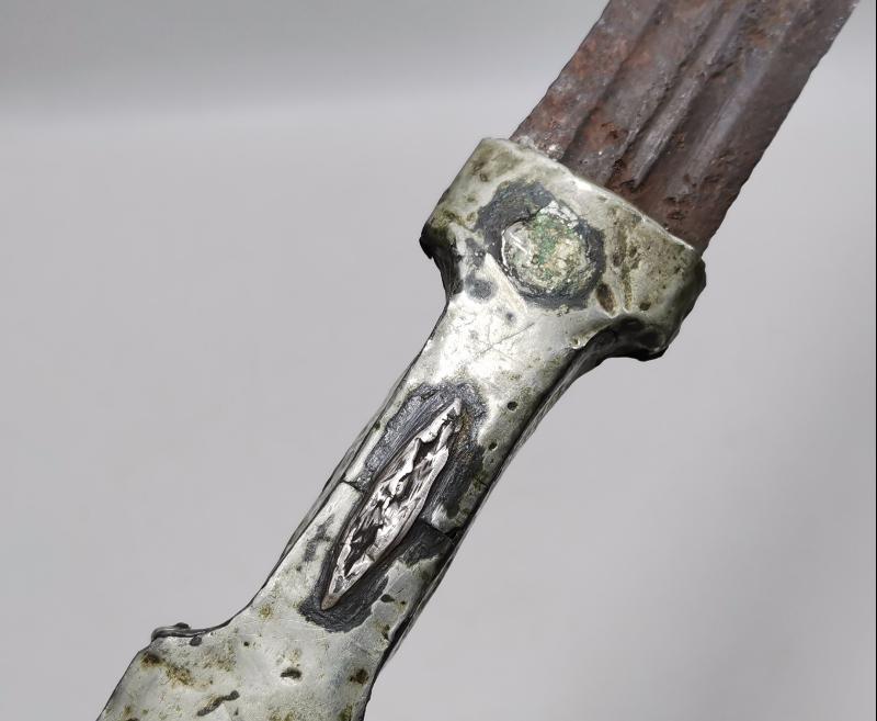 OSMANLI DÖNEMİ ALPAKA SAPLI ÇERKES KAMASI