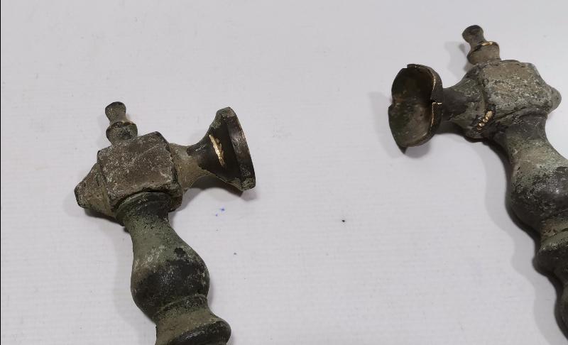 OSMANLI DÖNEMİ BİR ÇİFT BRONZ KAPI KOLU