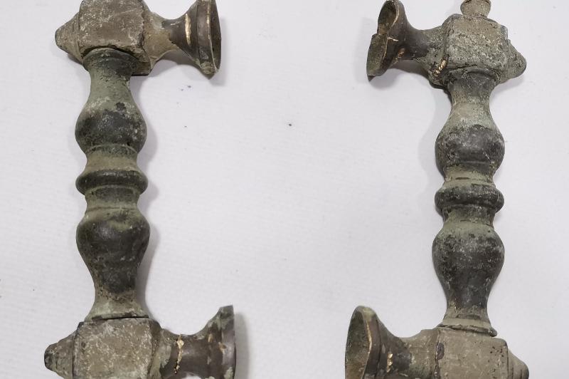 OSMANLI DÖNEMİ BİR ÇİFT BRONZ KAPI KOLU