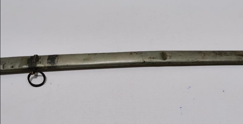 OSMANLI DÖNEMİ ERMENİ USTA VAHRAM TADJIRIAN YAPIMI AY YILDIZLI VE OSMANLICA YAZILI ÇOK NADİR SUBAY KILICI