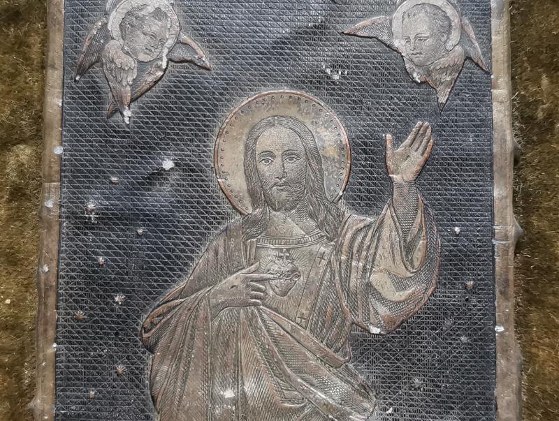 OSMANLI DÖNEMİ GÜMÜŞ HAZRETİ İSA İKONA