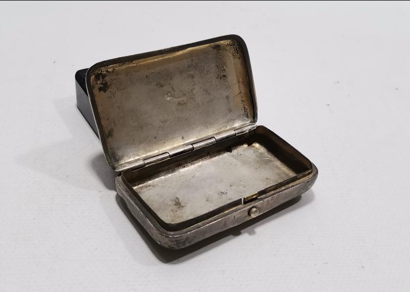 OSMANLI DÖNEMİ İSTANBUL ÜNİVERSİTESİ VE BEYAZIT KULESİ RESİMLİ GÜMÜŞ TÜTÜN TABAKASI