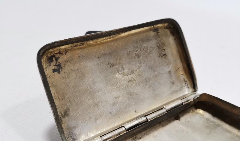 OSMANLI DÖNEMİ İSTANBUL ÜNİVERSİTESİ VE BEYAZIT KULESİ RESİMLİ GÜMÜŞ TÜTÜN TABAKASI