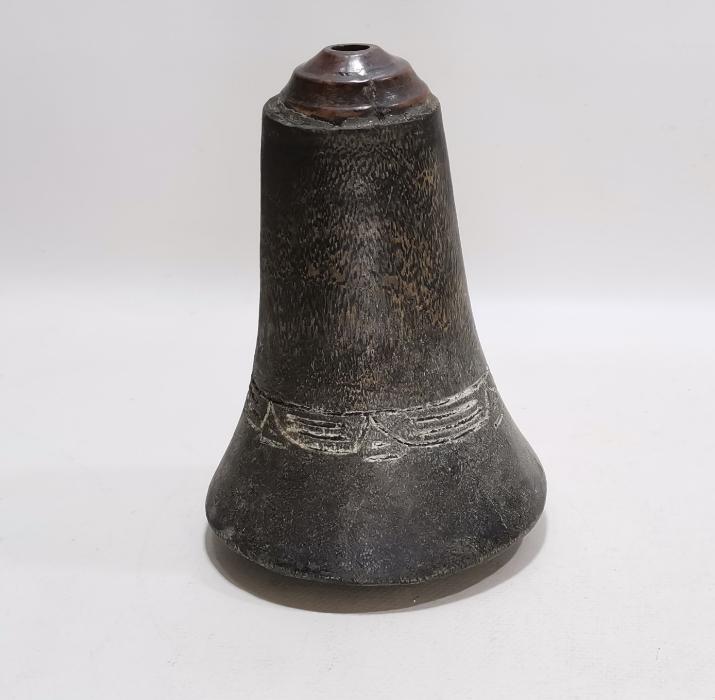 OSMANLI DÖNEMİ NADİR FORMDA AHŞAP BARUTLUK