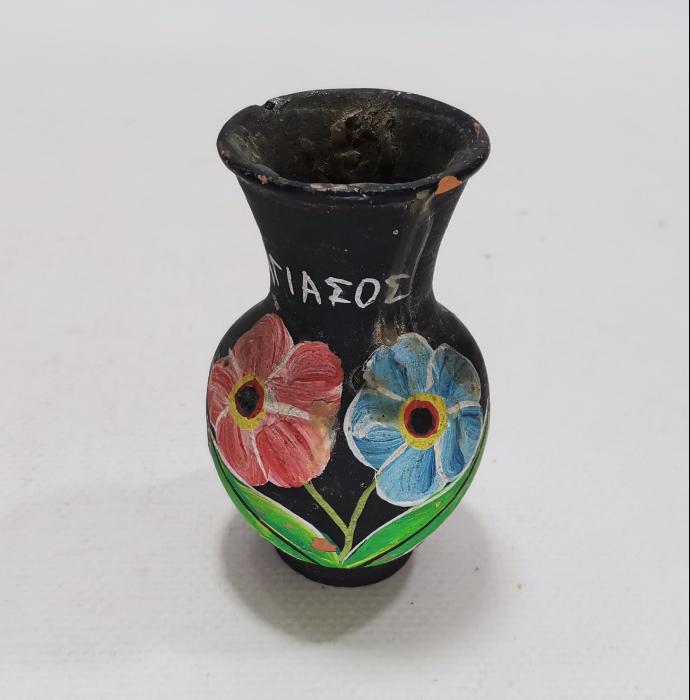 RUMCA YAZILI ANTİKA VAZO 