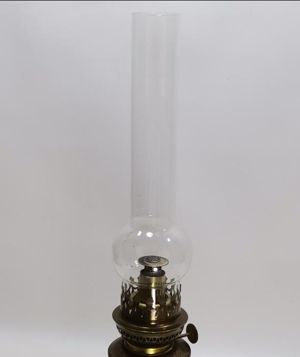 1. DÜNYA SAVAŞI DÖNEMİ HAVAN MERMİ KOVANINDAN YAPILMIŞ 1918 TARİHLİ ÇOK NADİR LAMBA