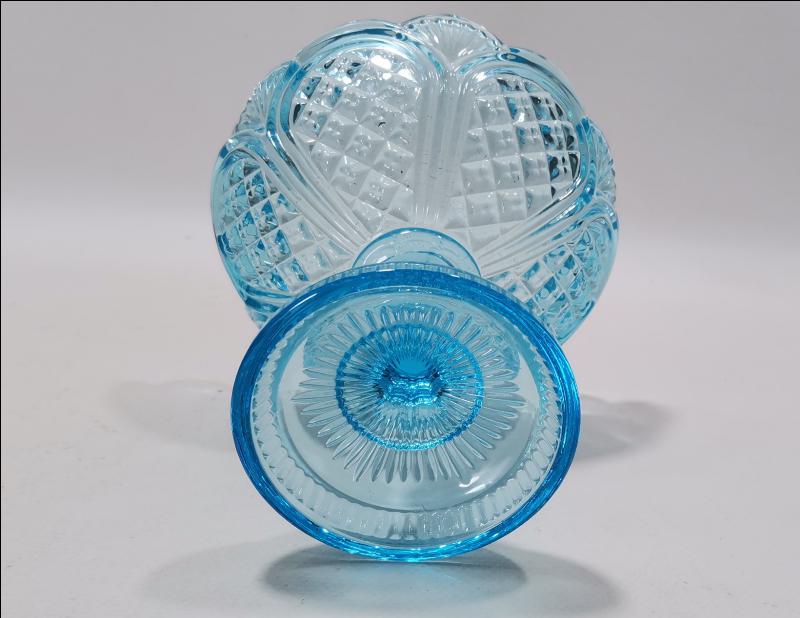 ANTİKA MAVİ CAM ŞEKERLİK