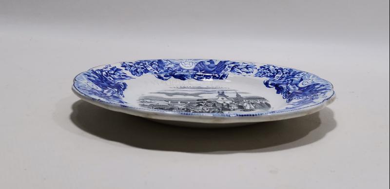 ÇANAKKALE SAVAŞI GELİBOLU'YA İNGİLİZ ASKERLERİNİN ÇIKARMASI KONULU ÇOK NADİR PORSELEN TABAK