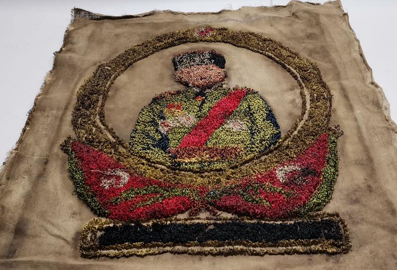 CUMHURİYET İLK DÖNEM ÇOK NADİR EL İŞLEME OSMANLICA YAZILI ATATÜRK PANOSU