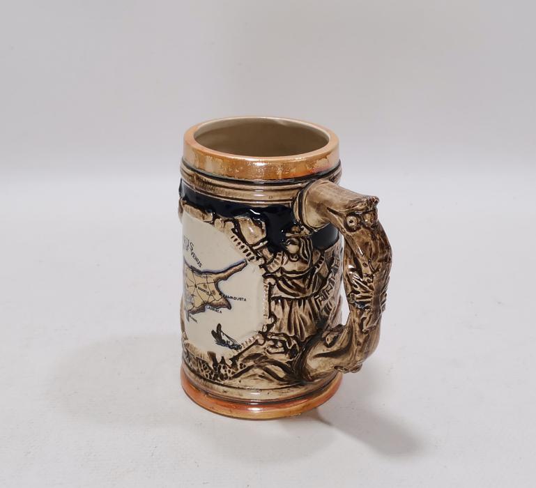 KIBRIS GÖRSELLİ SERAMİK BİRA TANKARTI