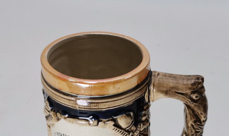 KIBRIS GÖRSELLİ SERAMİK BİRA TANKARTI