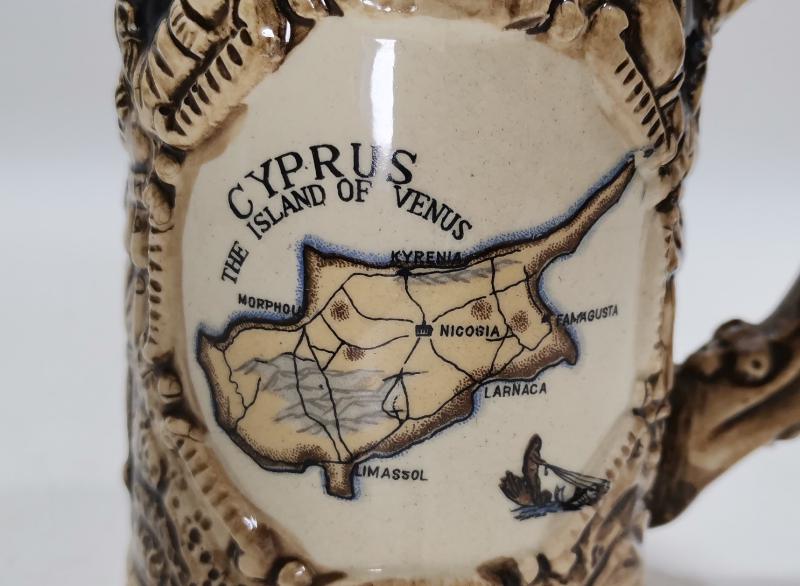 KIBRIS GÖRSELLİ SERAMİK BİRA TANKARTI