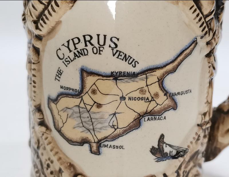 KIBRIS GÖRSELLİ SERAMİK BİRA TANKARTI