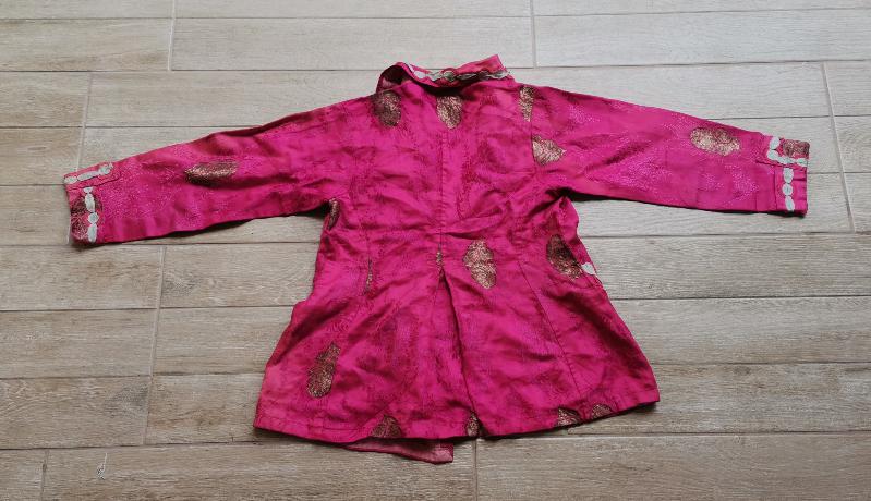 OSMANLI DÖNEMİ ALTIN SIRMA İŞLEMELİ İPEK ELMASİYE KADIN ELBİSESİ