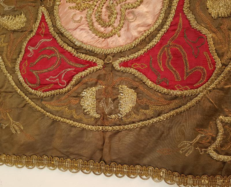 OSMANLI DÖNEMİ ESERİ İSTANBUL TUĞRALI TEPSİ ÖRTÜSÜ