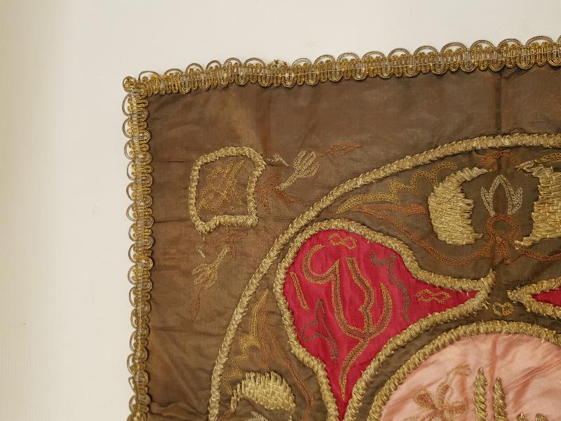 OSMANLI DÖNEMİ ESERİ İSTANBUL TUĞRALI TEPSİ ÖRTÜSÜ