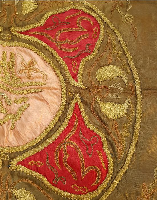 OSMANLI DÖNEMİ ESERİ İSTANBUL TUĞRALI TEPSİ ÖRTÜSÜ