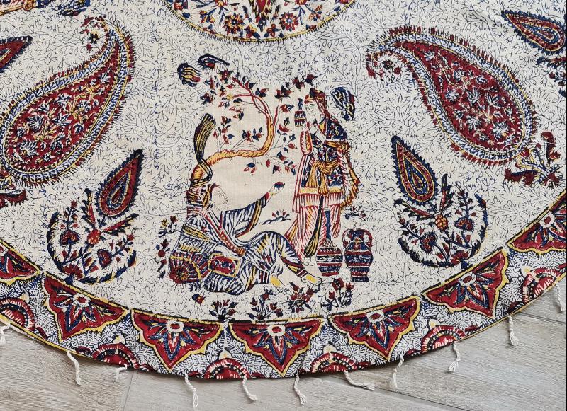 OSMANLI DÖNEMİ İRAN İSFAHAN İŞİ HARİKA MASA ÖRTÜSÜ