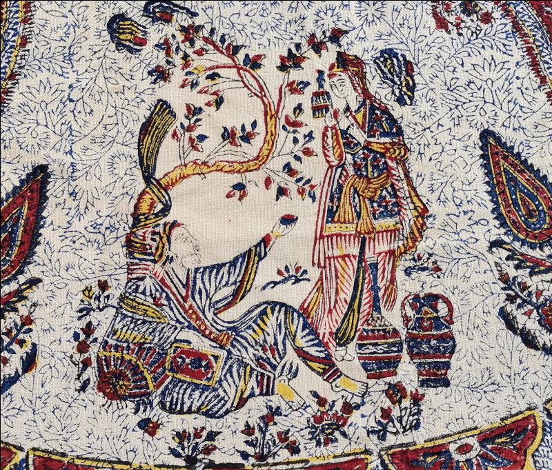 OSMANLI DÖNEMİ İRAN İSFAHAN İŞİ HARİKA MASA ÖRTÜSÜ