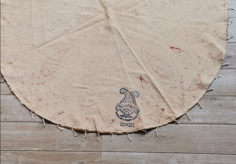 OSMANLI DÖNEMİ İRAN İSFAHAN İŞİ HARİKA MASA ÖRTÜSÜ