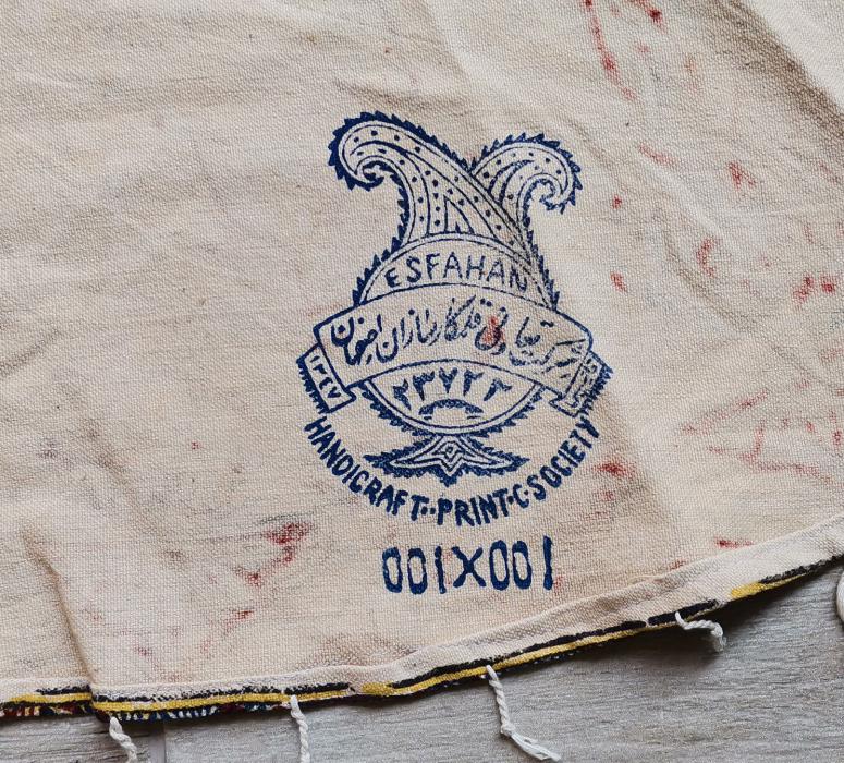 OSMANLI DÖNEMİ İRAN İSFAHAN İŞİ HARİKA MASA ÖRTÜSÜ