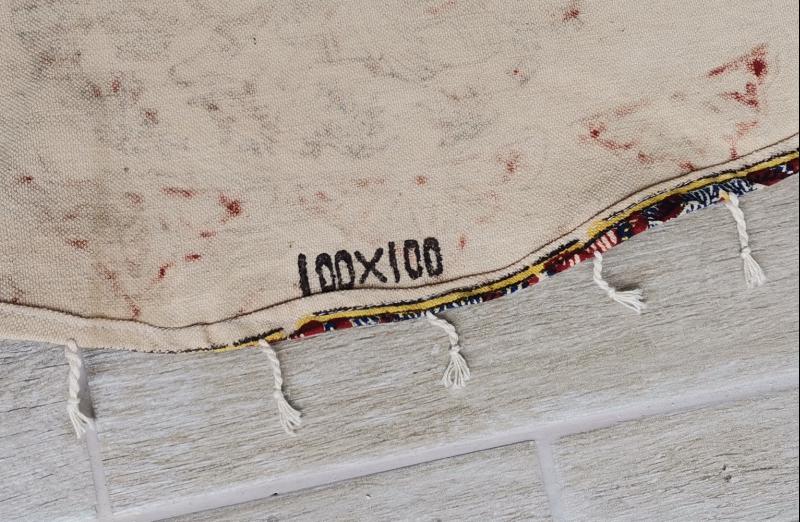 OSMANLI DÖNEMİ İRAN İSFAHAN İŞİ HARİKA MASA ÖRTÜSÜ